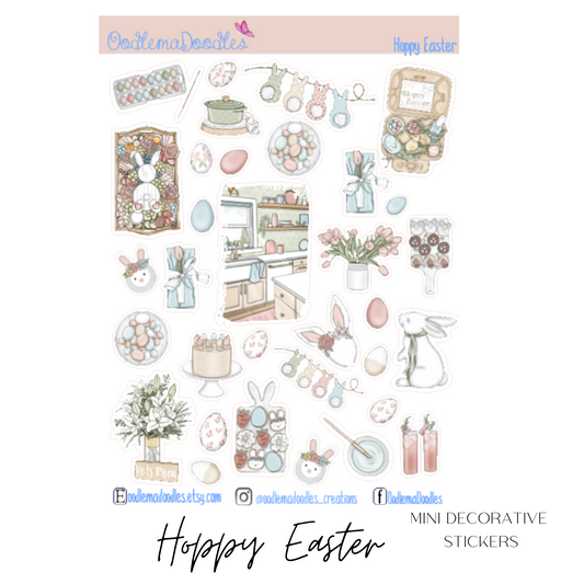 Hoppy Easter Mini Decorative Stickers
