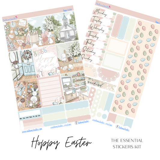 Hoppy Easter Essential Planner Sticker Kit