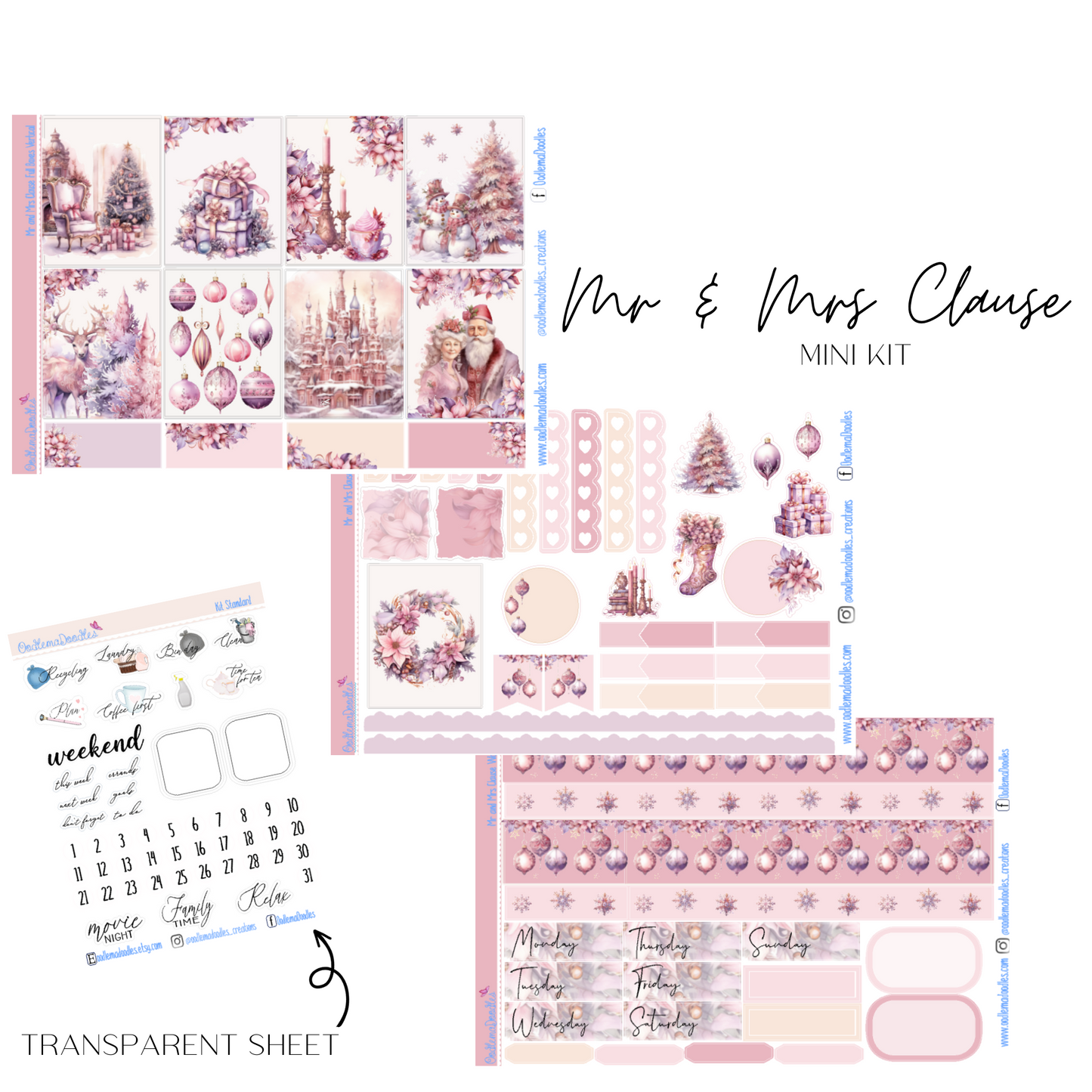 Mr and Mrs Clause Mini Kit