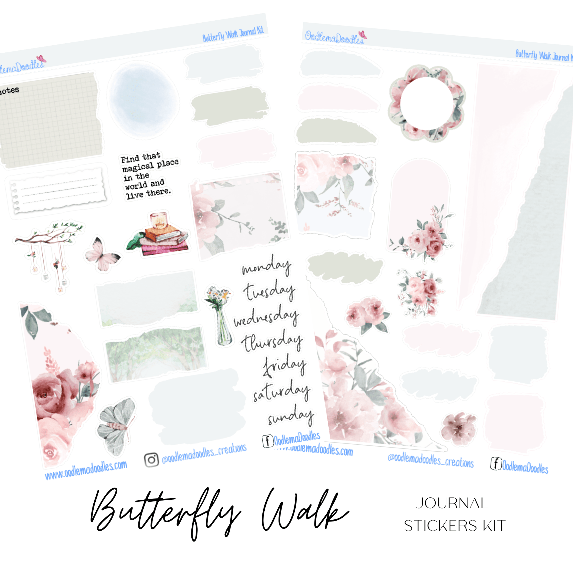 Butterfly Walk Journal Set - oodlemadoodles