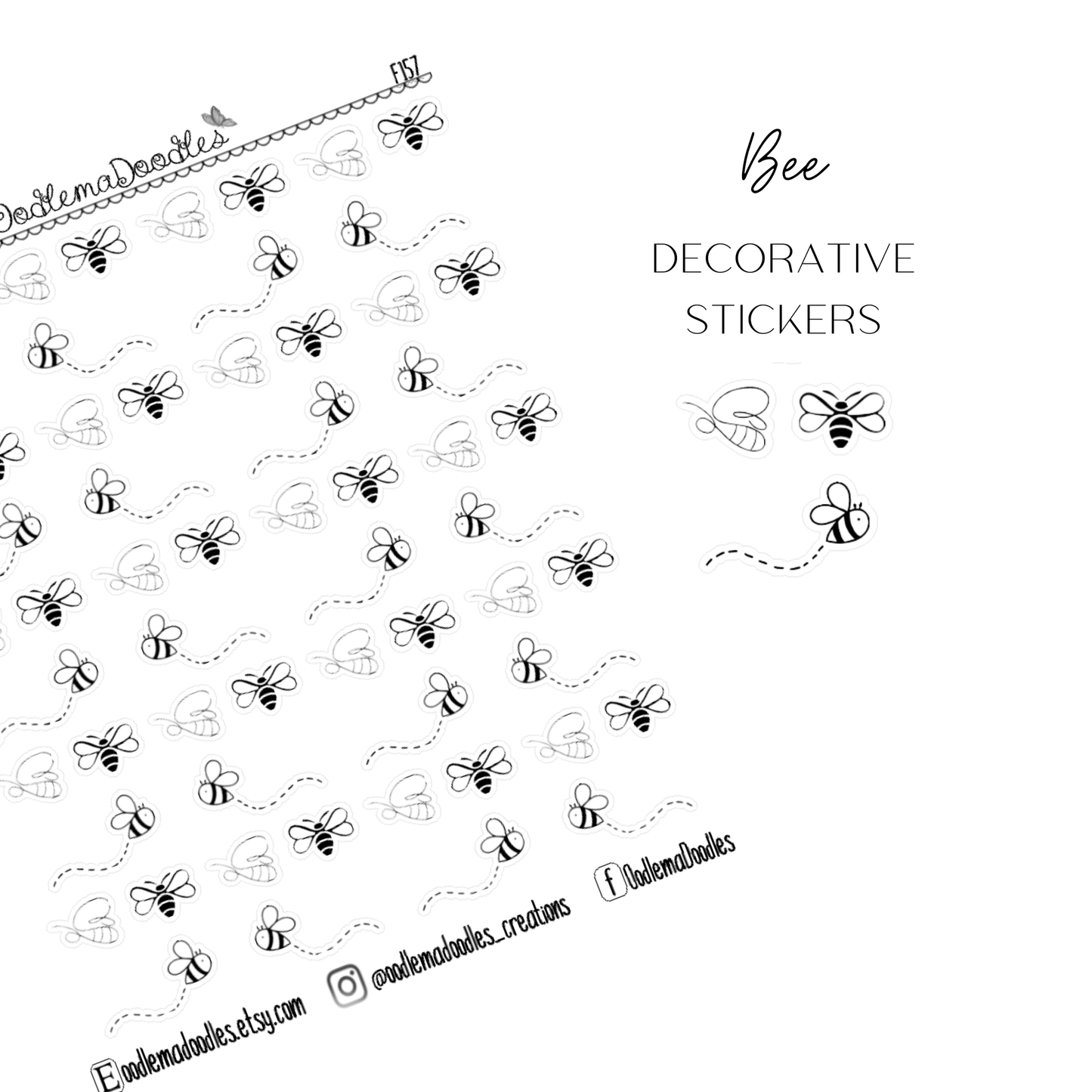 Busy Bee Stickers - oodlemadoodles