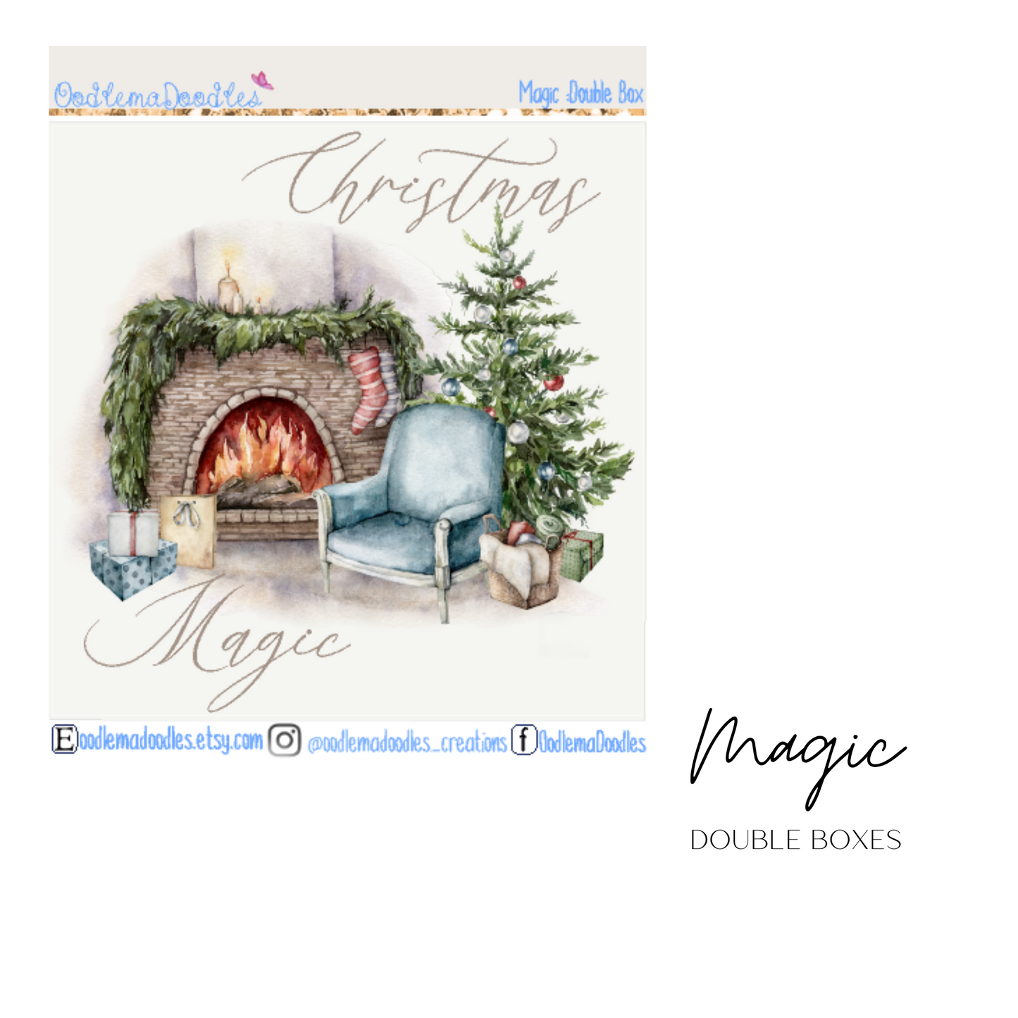 Magic Decorative Double Box Sticker