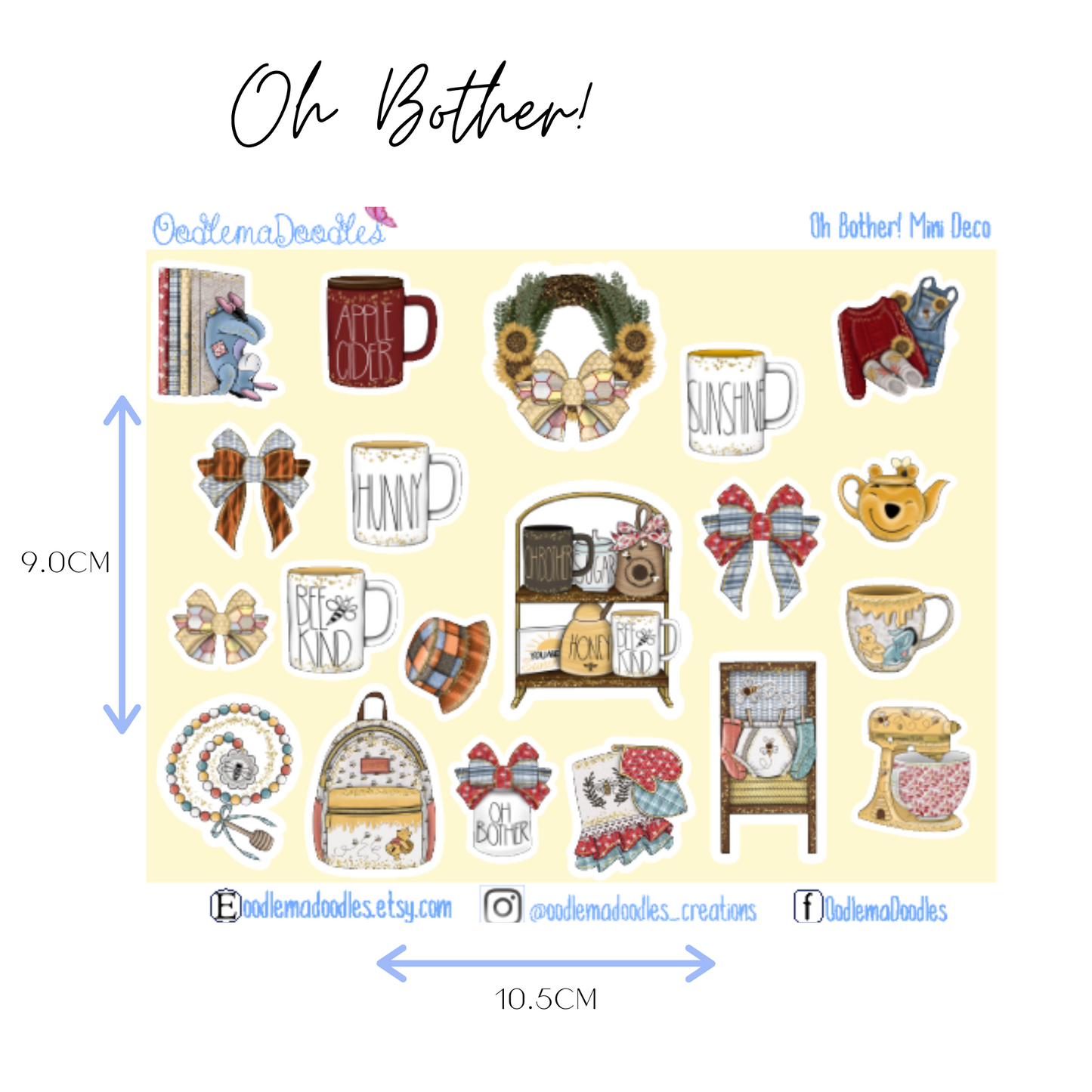 Oh Bother!- Decorative Stickers