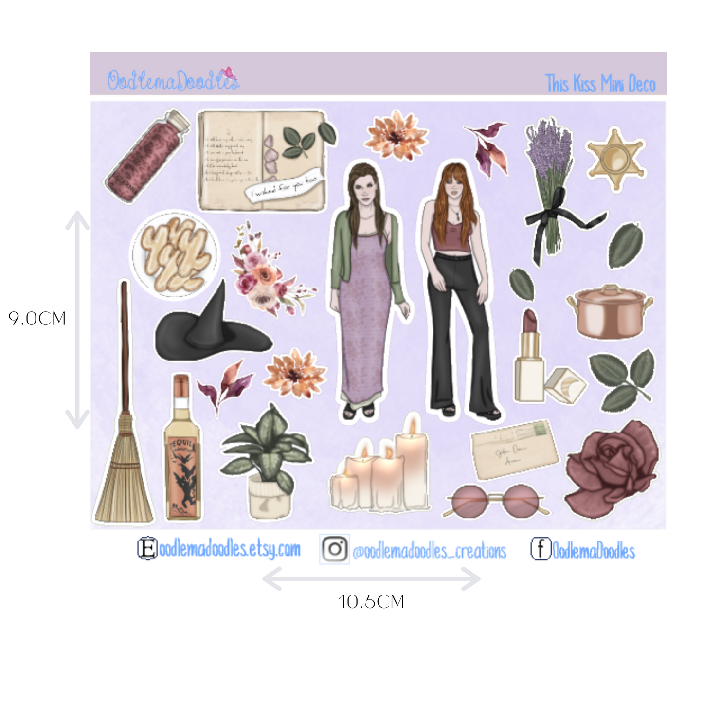 This Kiss Mini Decorative Stickers