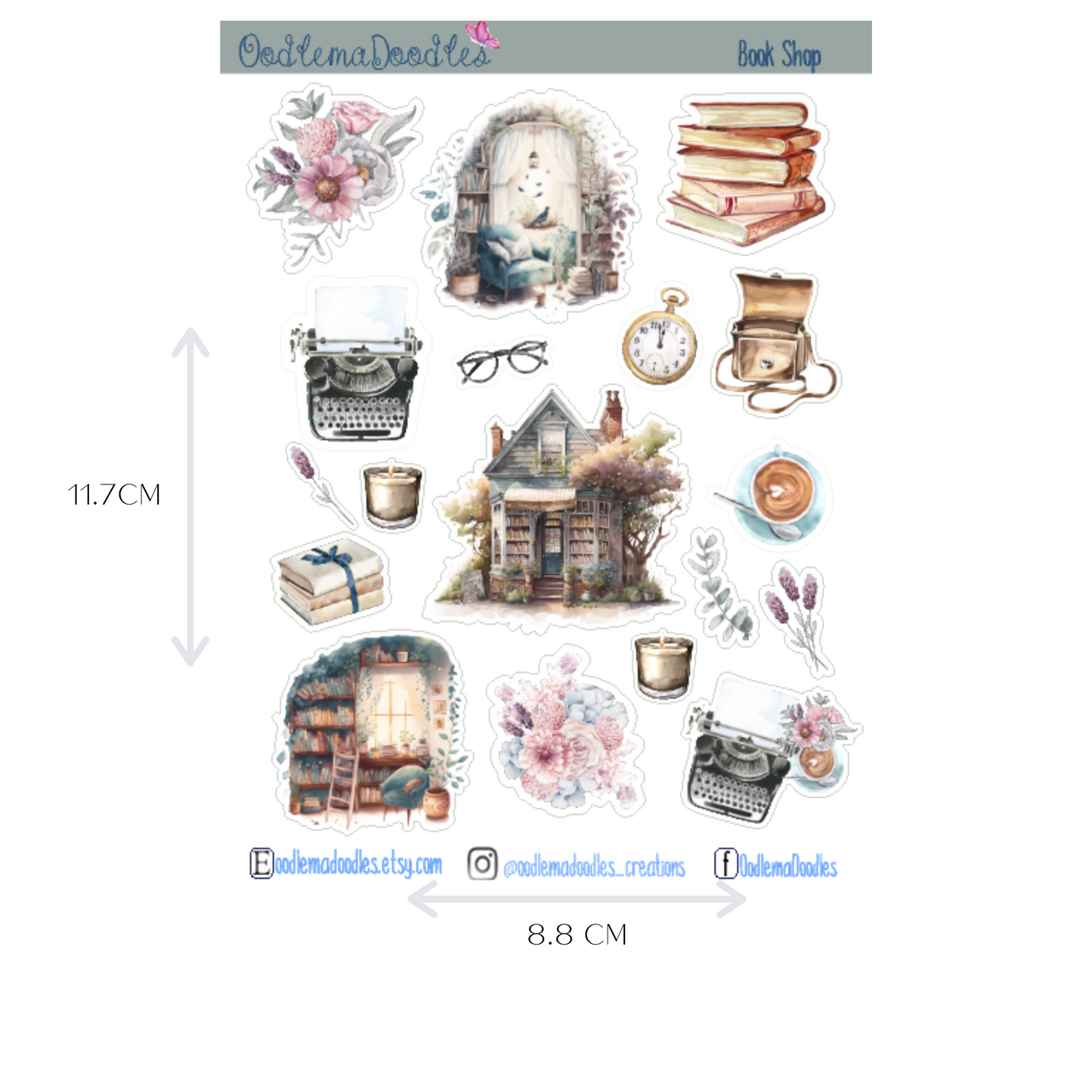 BookShop Mini Decorative Stickers