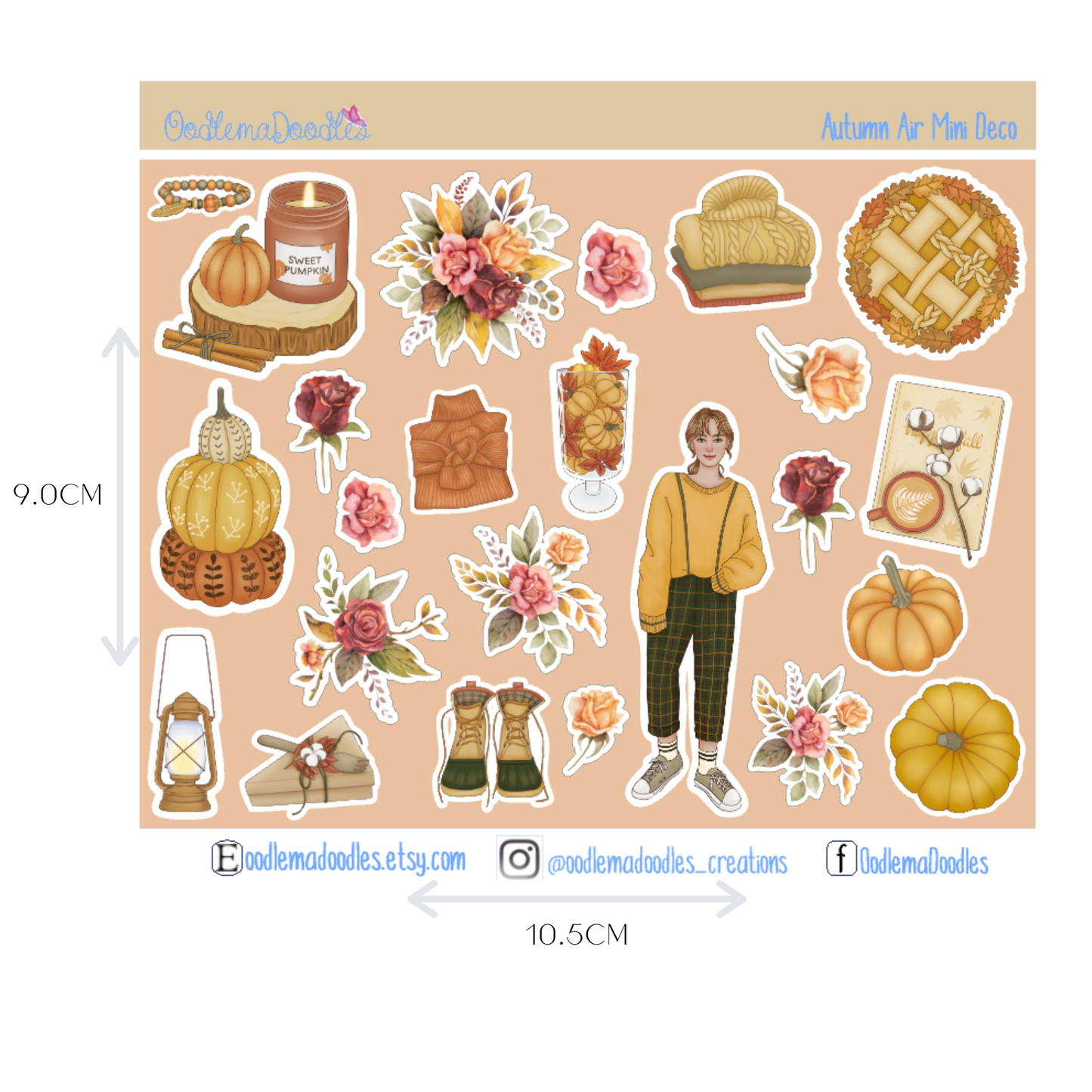 Autumn Air Mini Decorative Stickers
