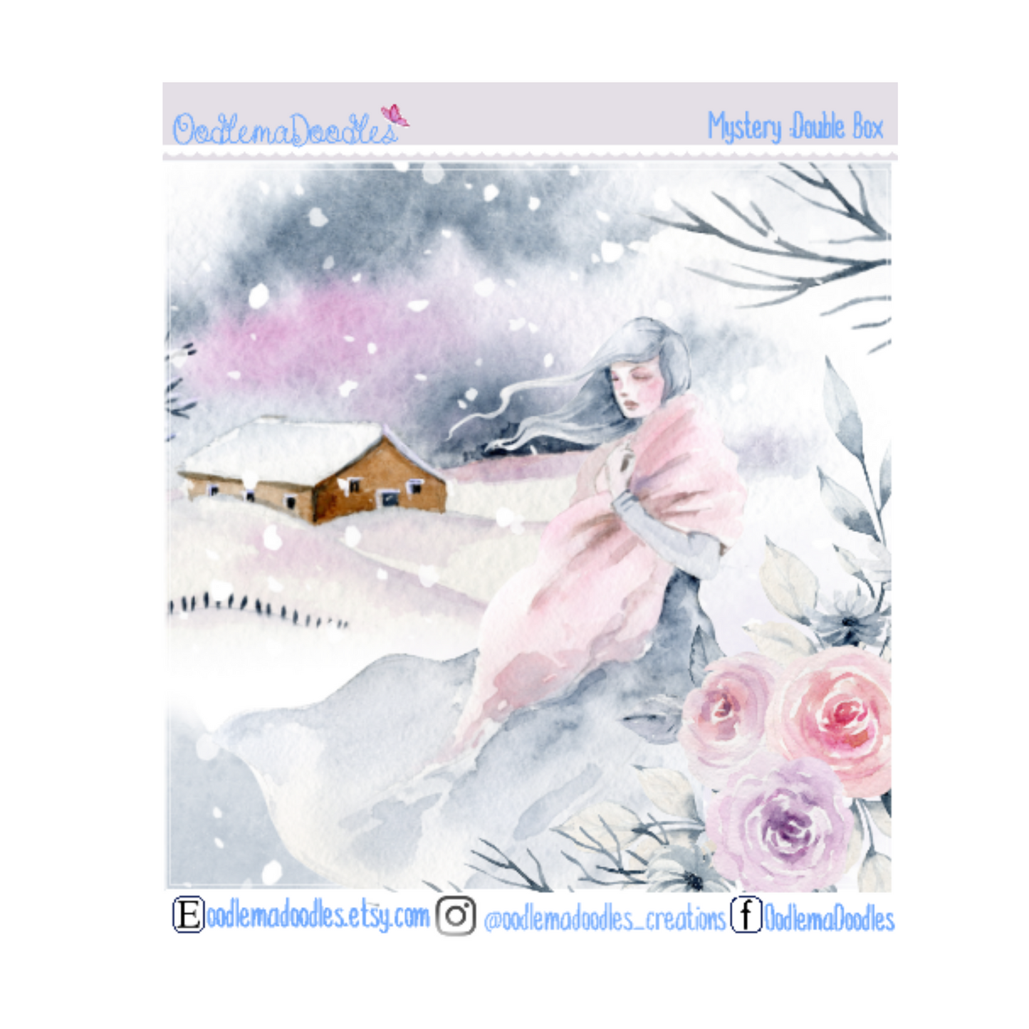 Mystery Decorative Double Box Sticker