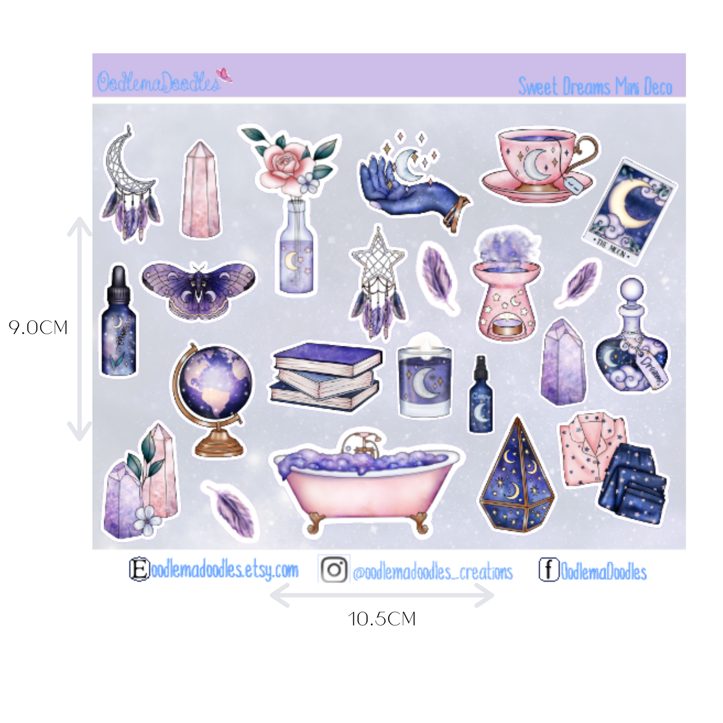 Sweet Dreams Mini Decorative Stickers