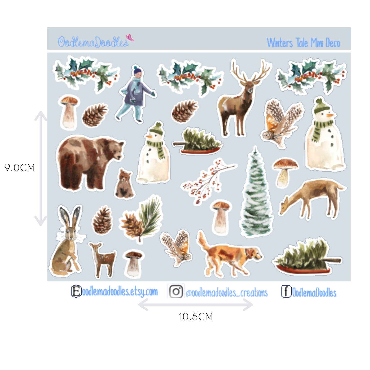 Winters Tale Mini Decorative Stickers
