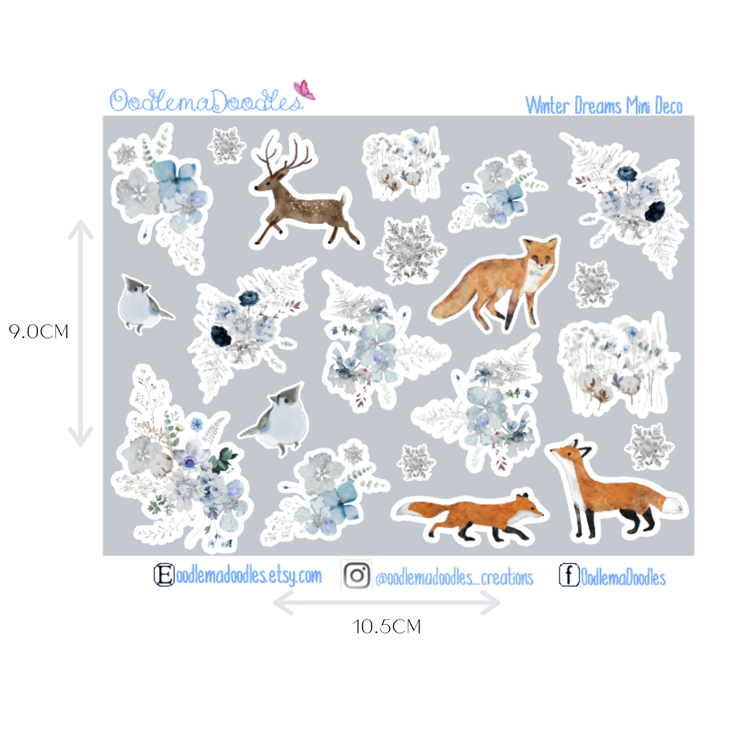 Winter Dreams Mini Decorative Stickers