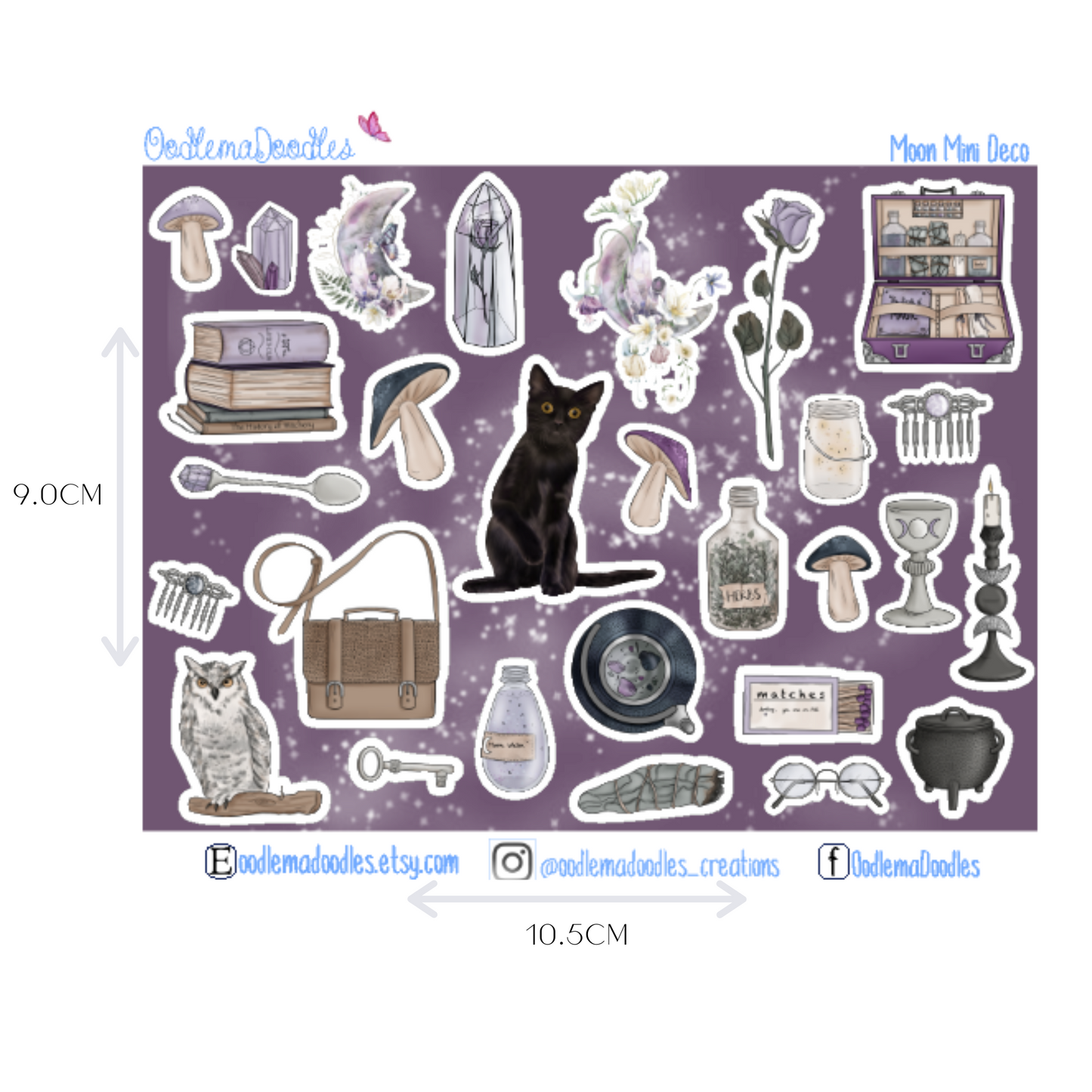 Moon Mini Decorative Stickers