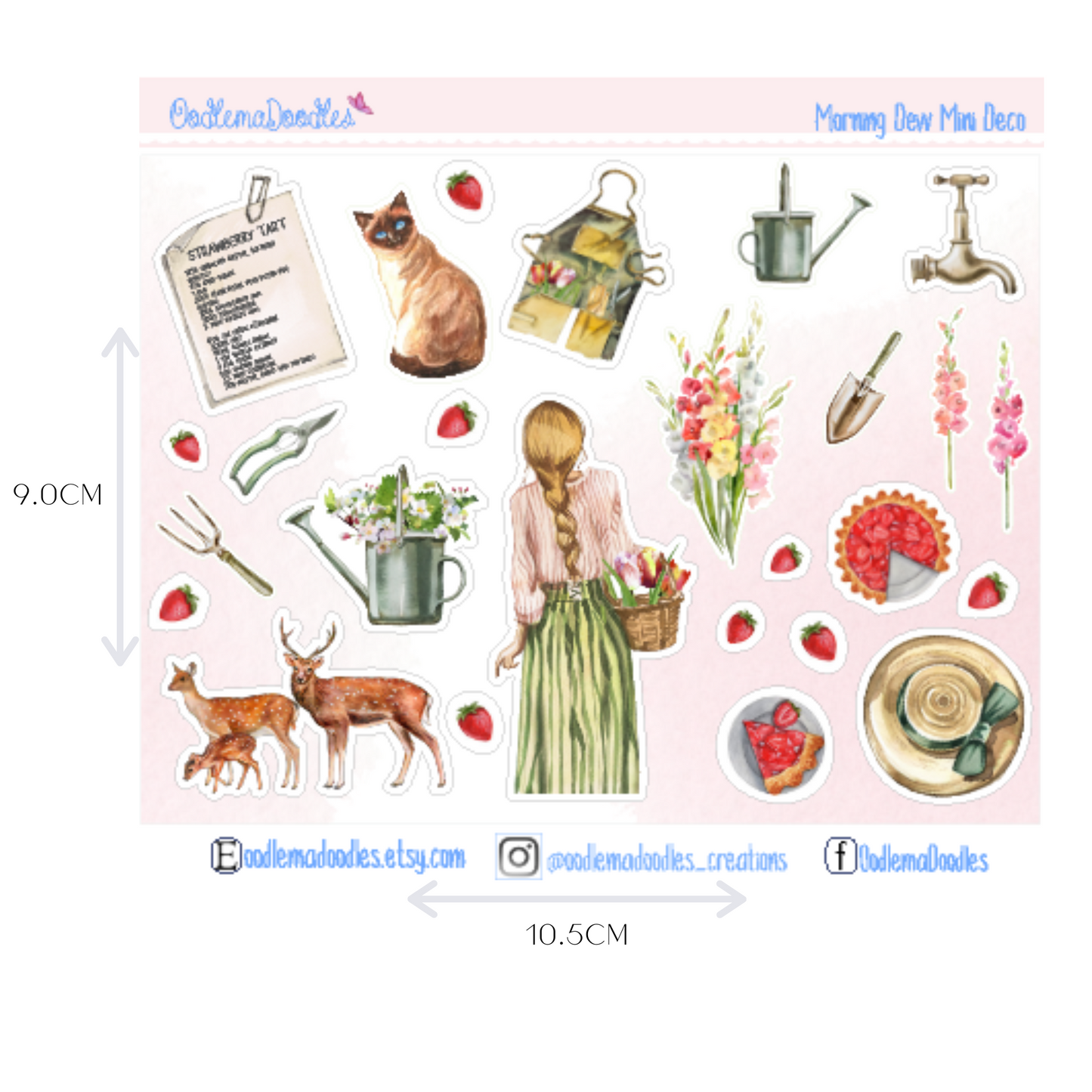 Morning Dew Mini Decorative Stickers