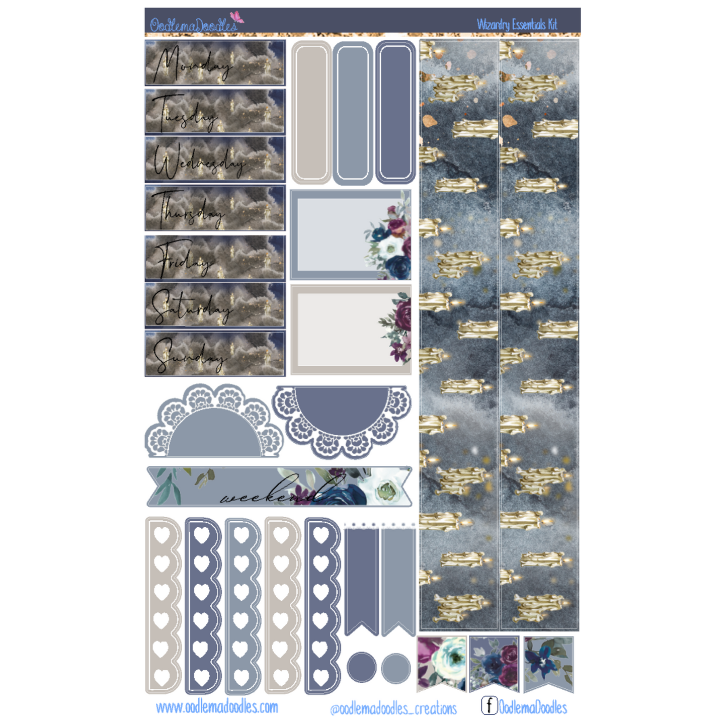 Wizardry Essential Planner Sticker Kit