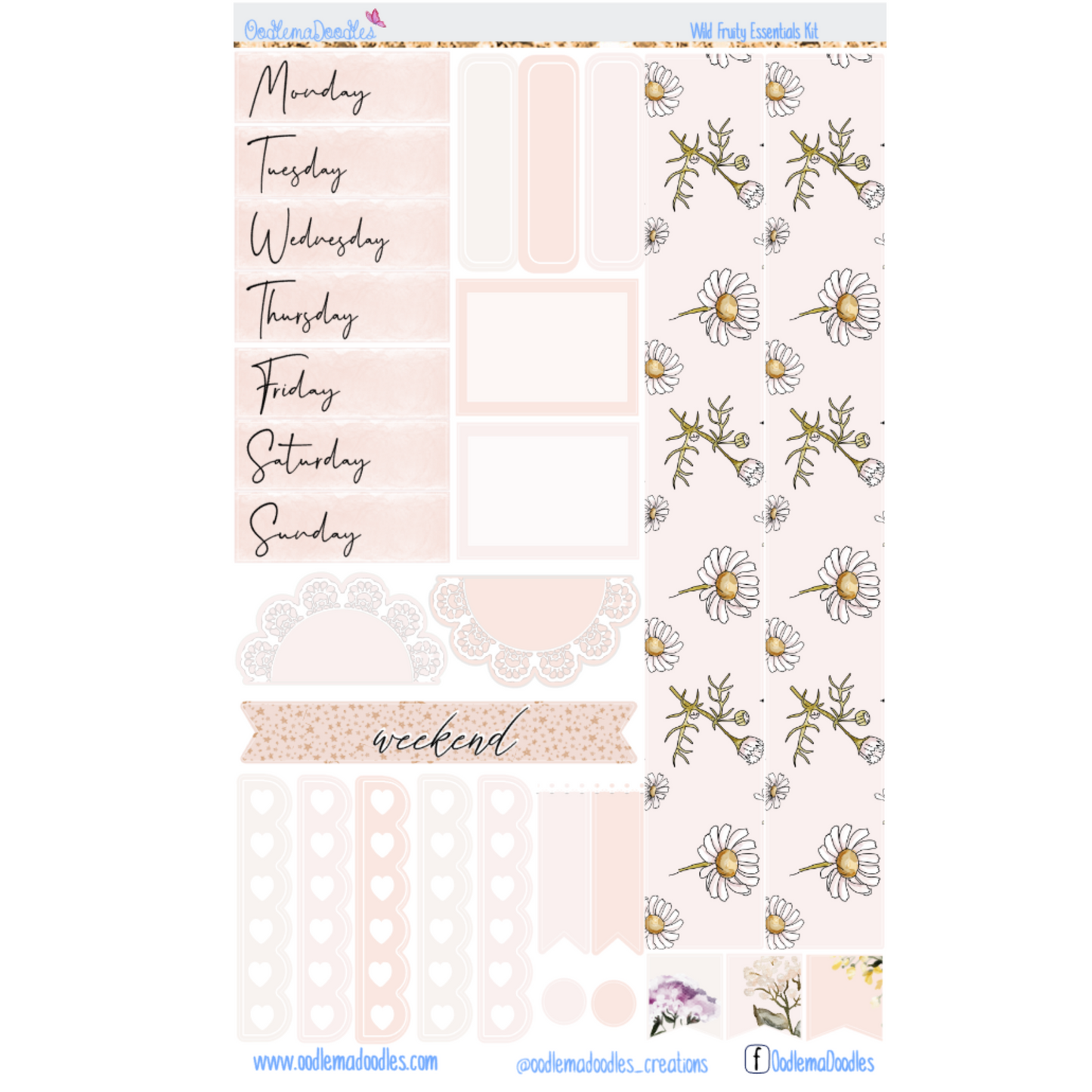 Wild Essential Planner Sticker Kit