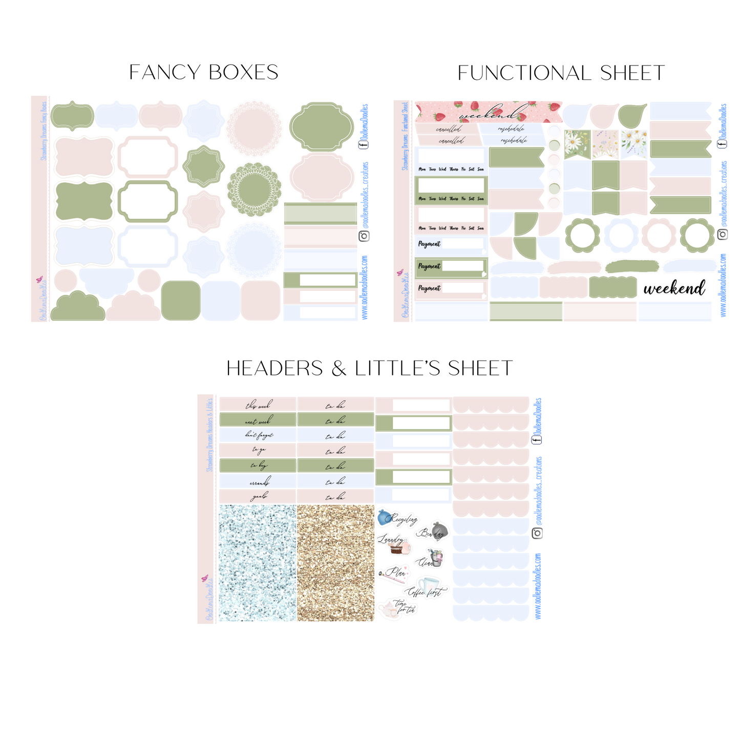 Strawberry Dreams Vertical Weekly