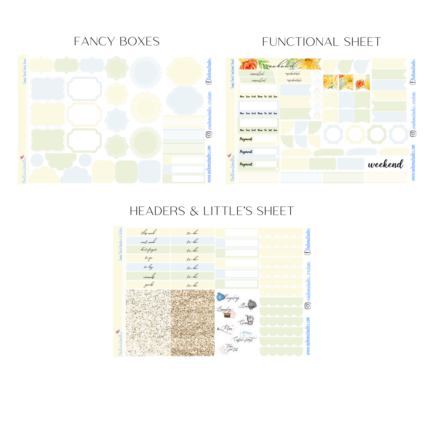 Sunny Floral Vertical Weekly