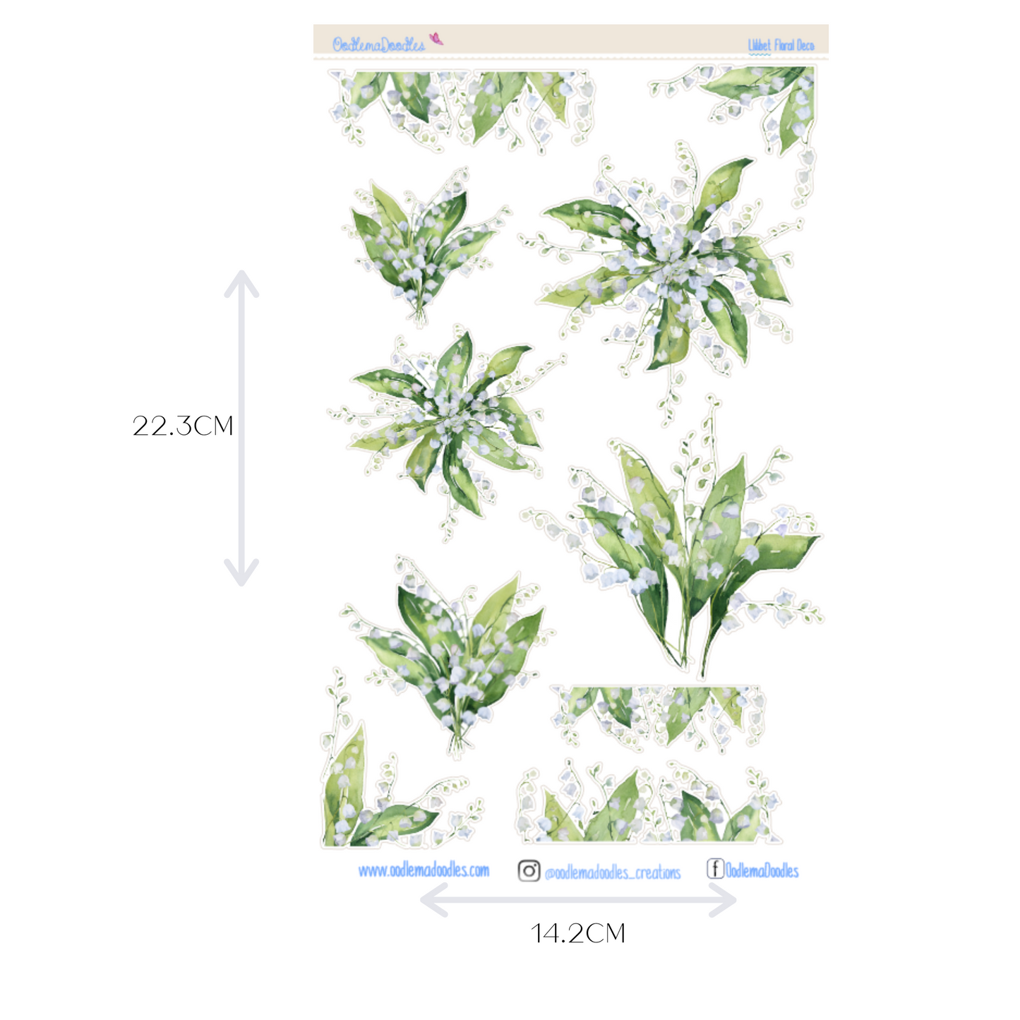 Lilibet Large Decorative Planner Stickers