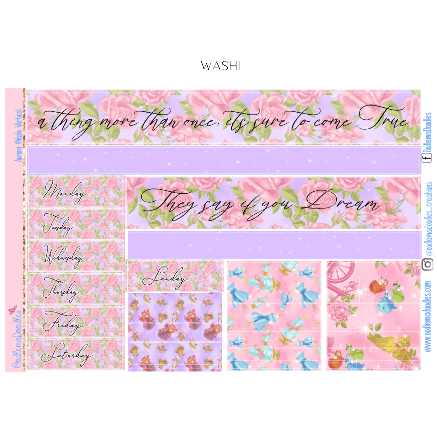 Aurora - Vertical Weekly - oodlemadoodles