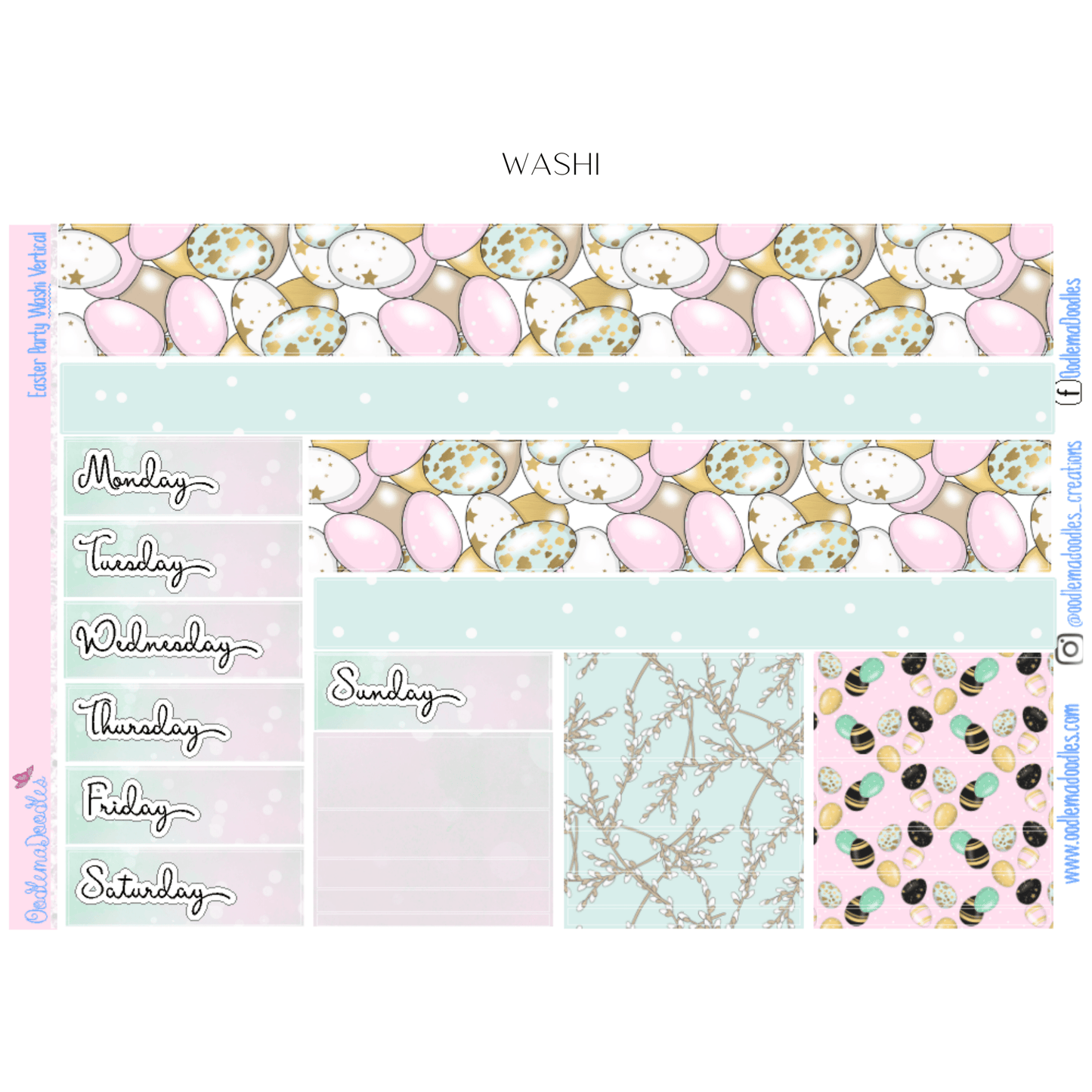 Easter Party - Vertical Weekly - oodlemadoodles