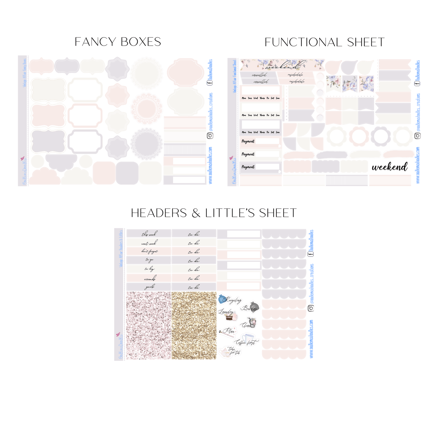 A Vintage Affair Vertical Weekly - oodlemadoodles