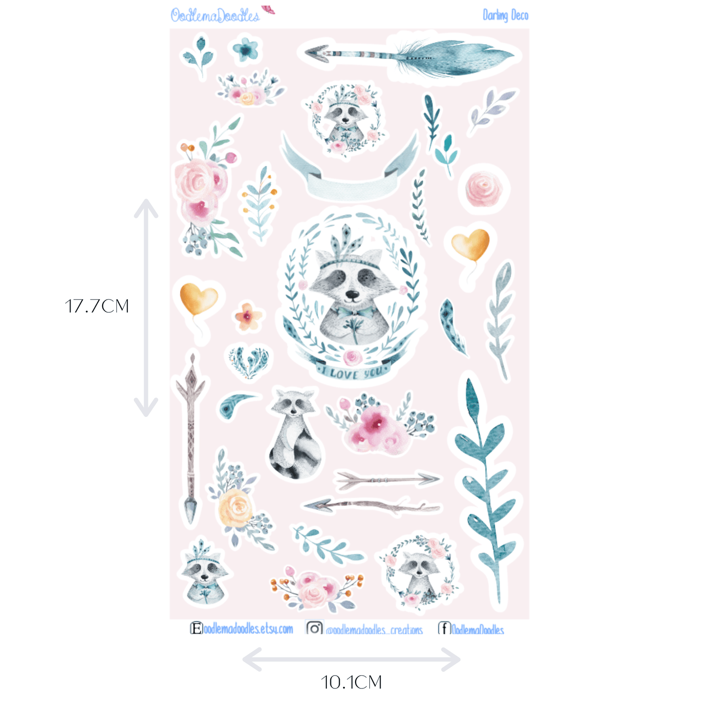 Darling Decorative Stickers - oodlemadoodles