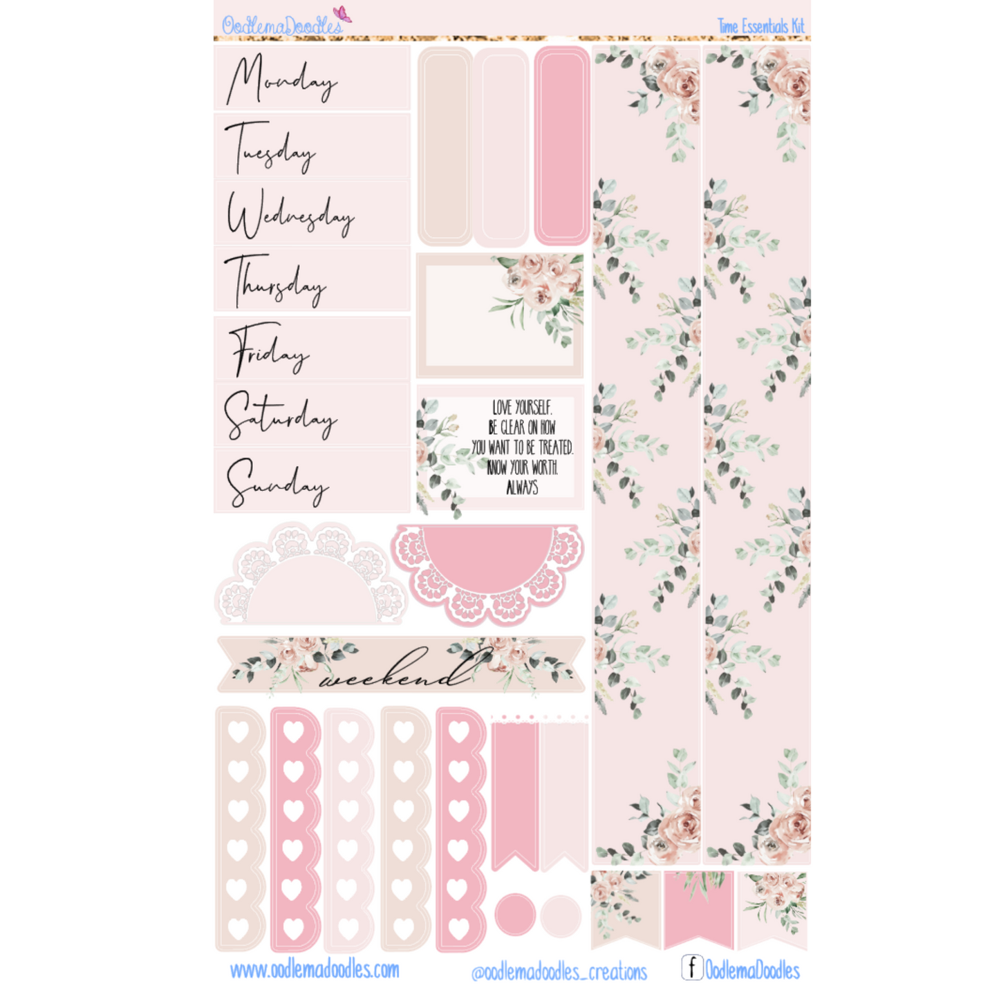 Time Essential Planner Sticker Kit
