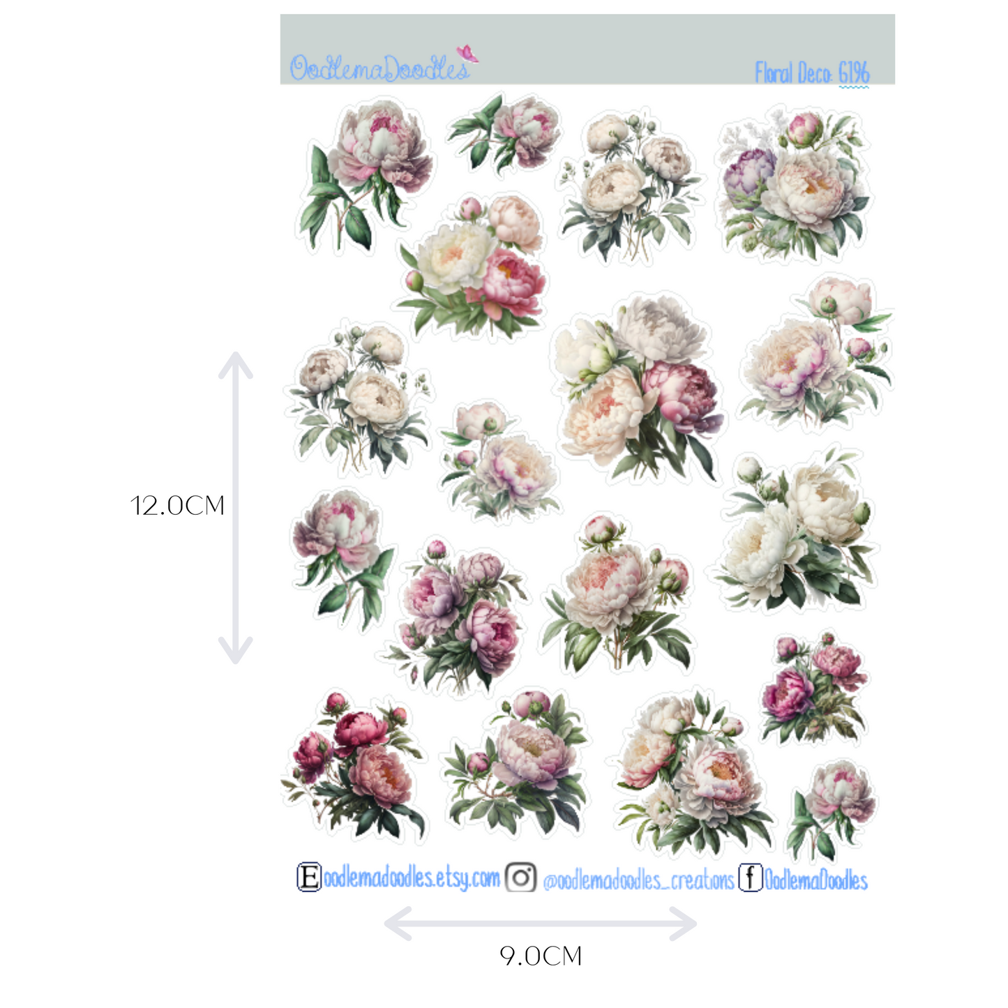 Coronation Floral Decorative Stickers