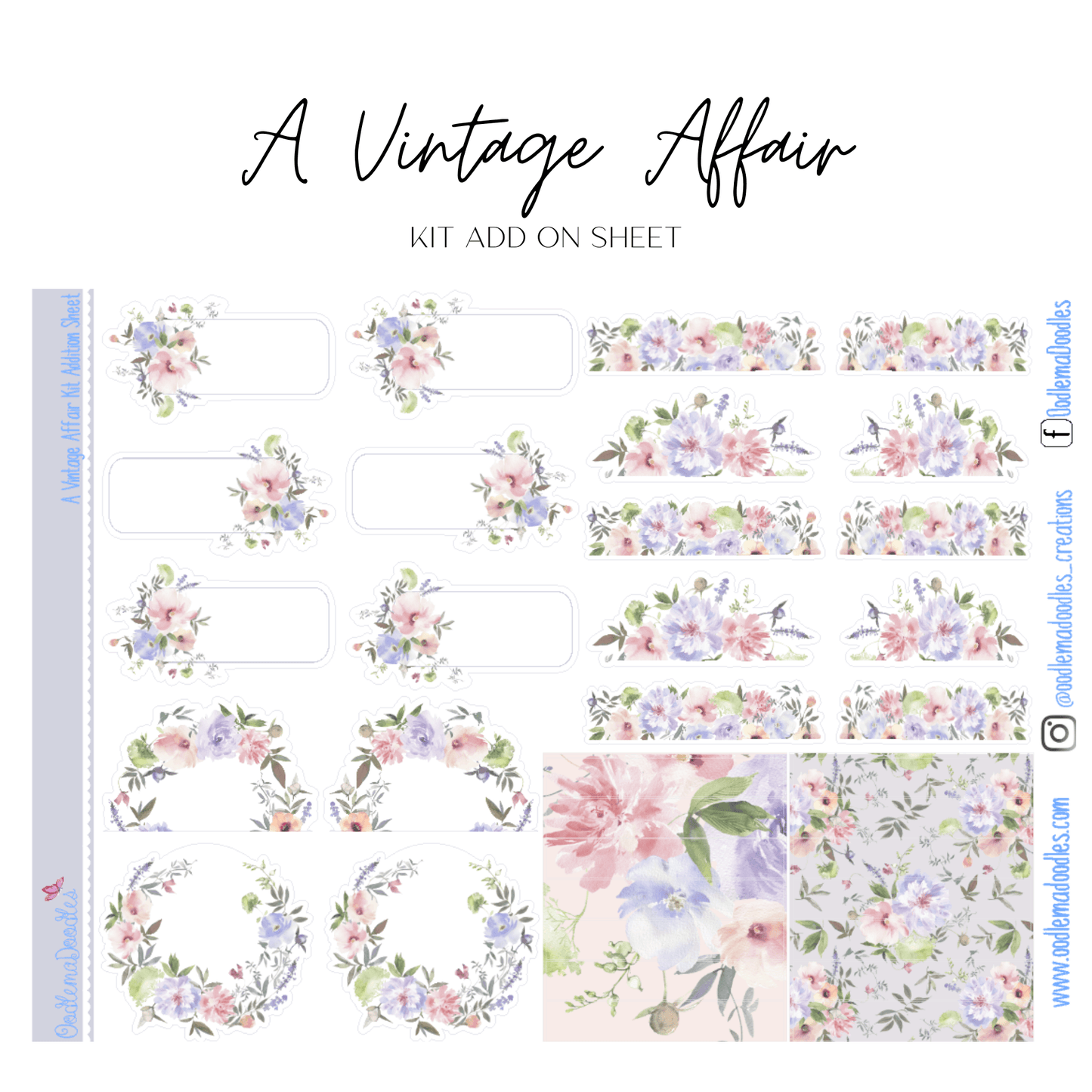 A Vintage Affair Addon Sheet - oodlemadoodles