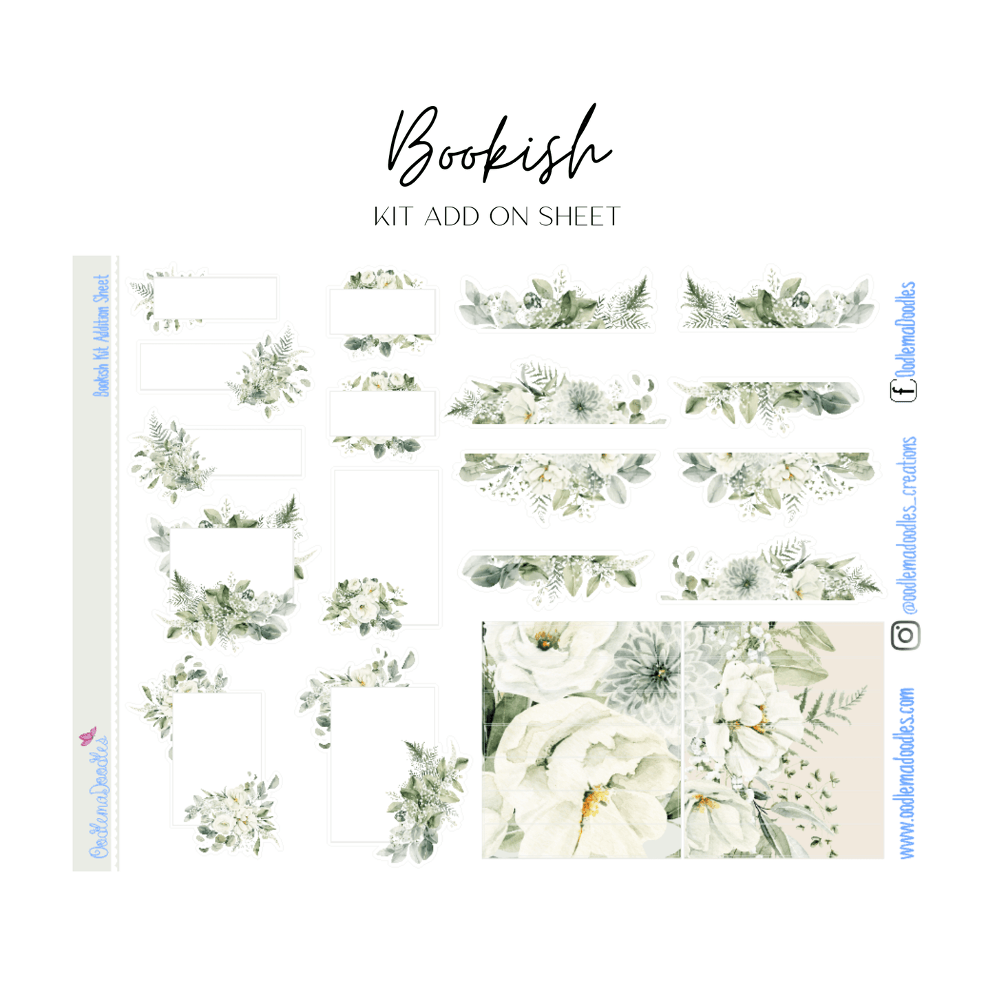 Bookish Addon Sheet - oodlemadoodles