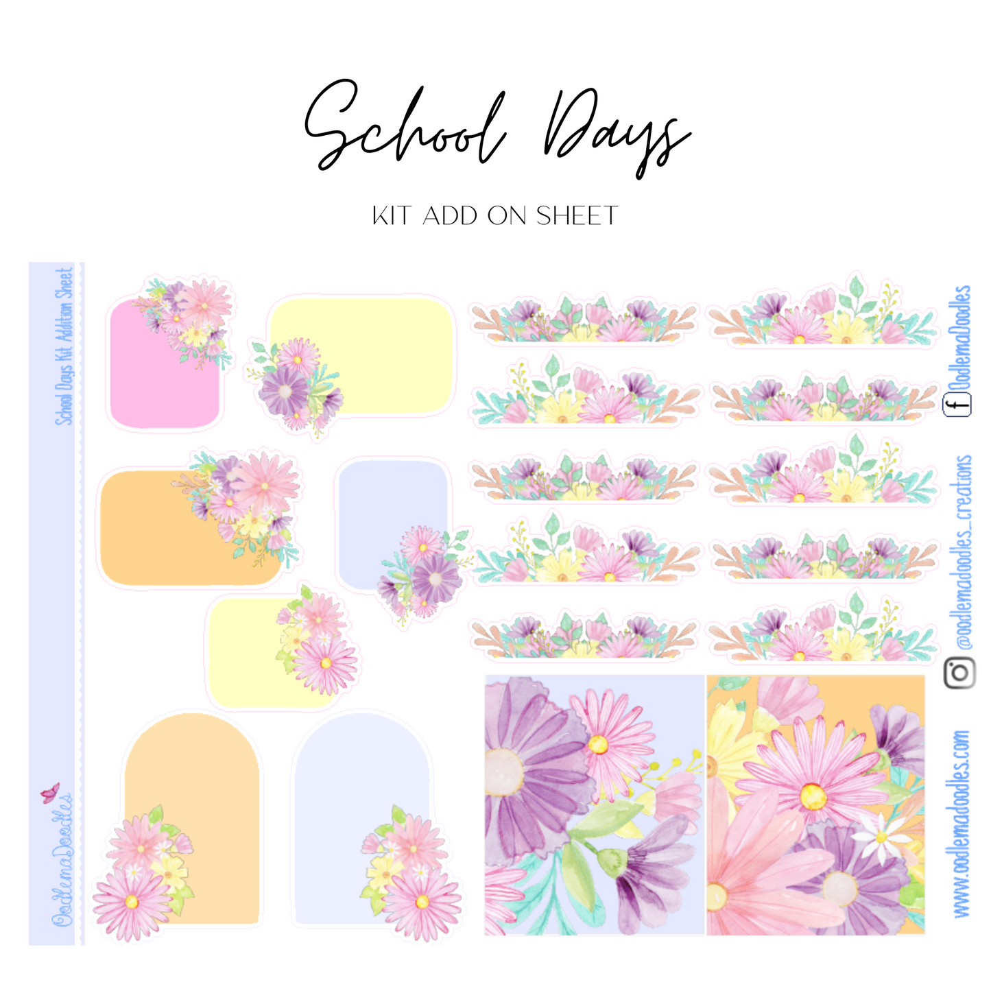 School Days Addon Sheet