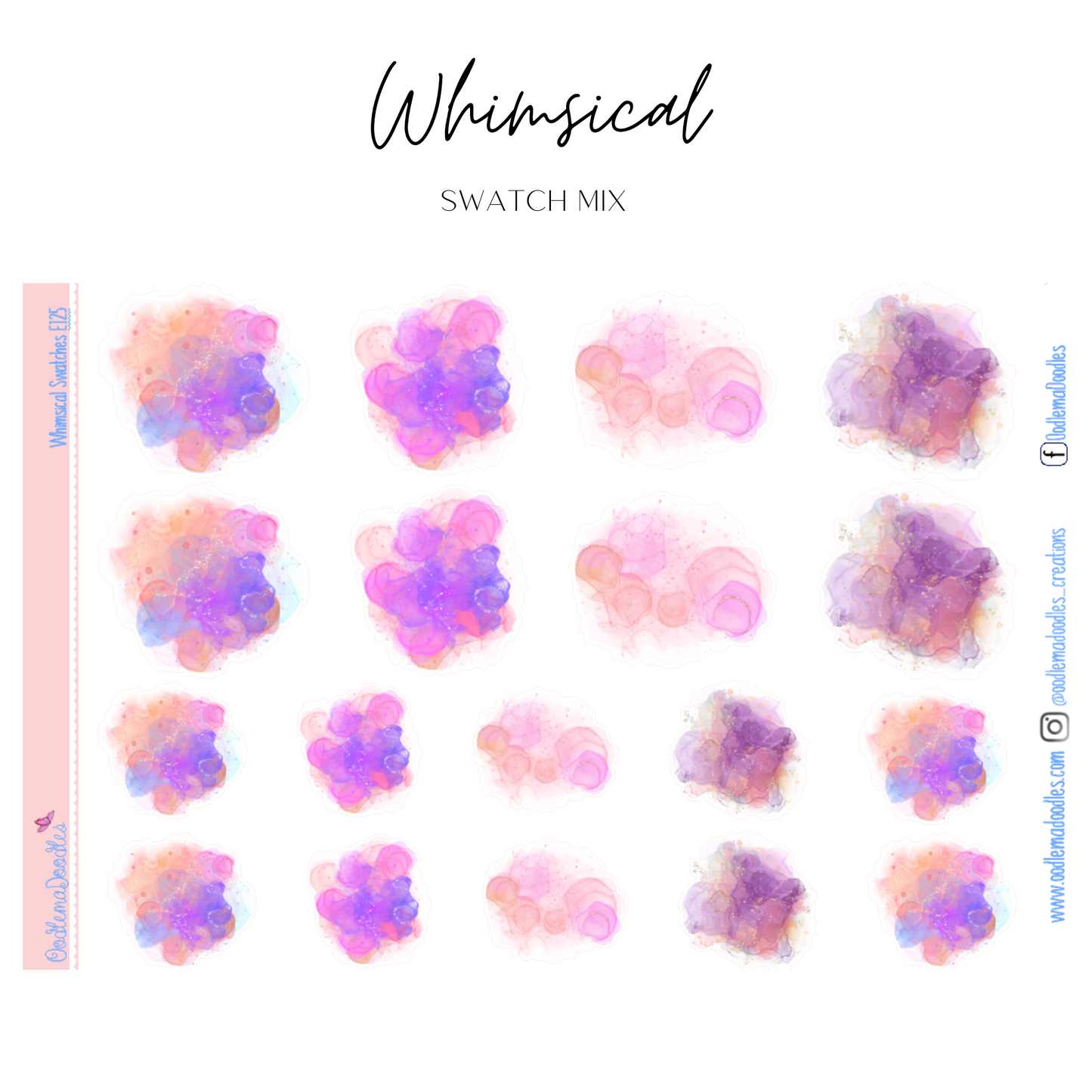 Whimsical Watercolour Swatches
