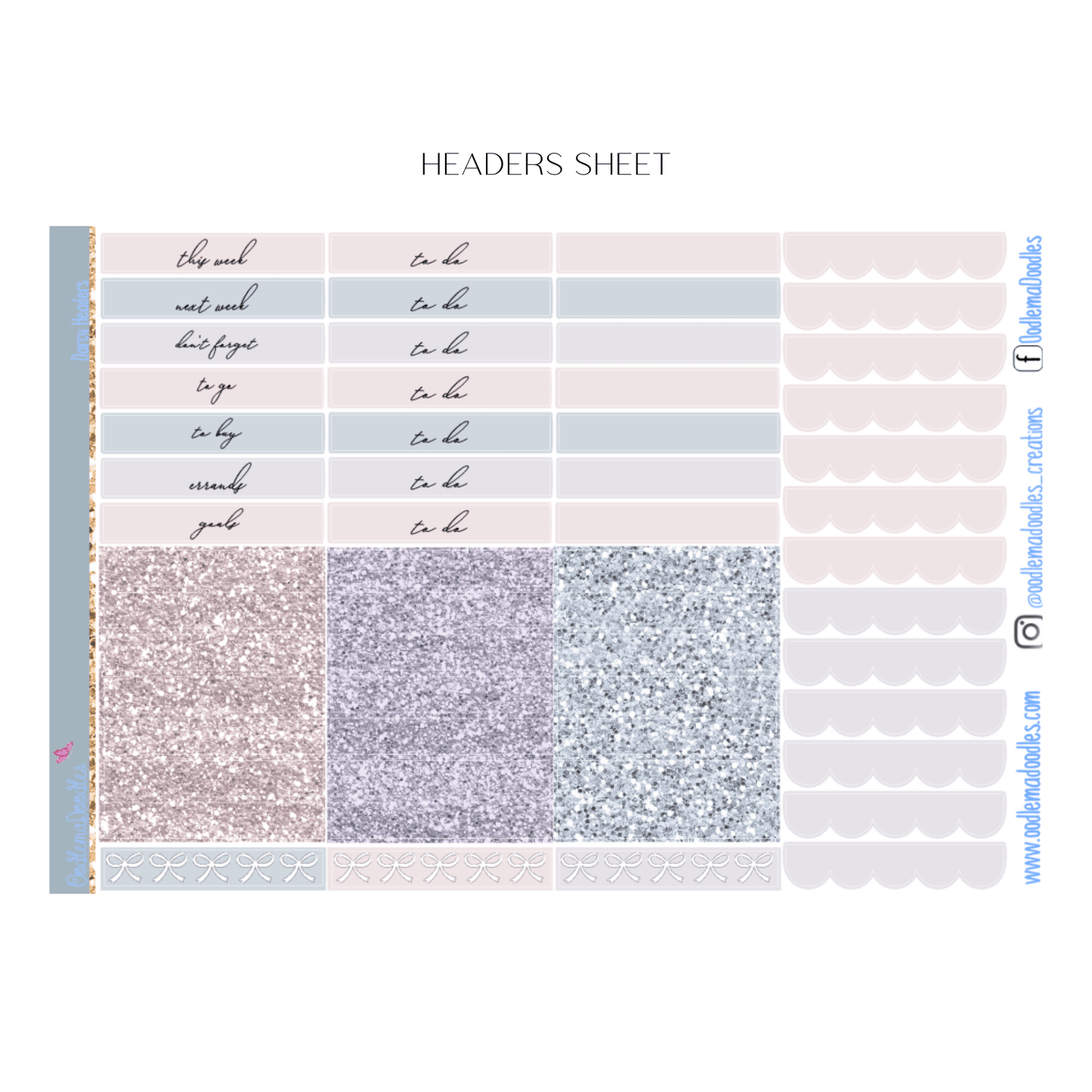 Darcy Vertical Weekly - oodlemadoodles