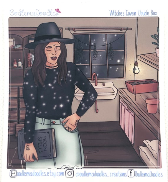 Witches Coven - Decorative Double Box Sticket