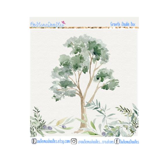 Growth Decorative Double Box Sticker