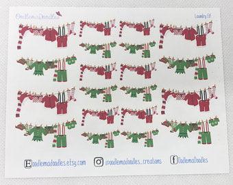 Elf and Santa Laundry - oodlemadoodles