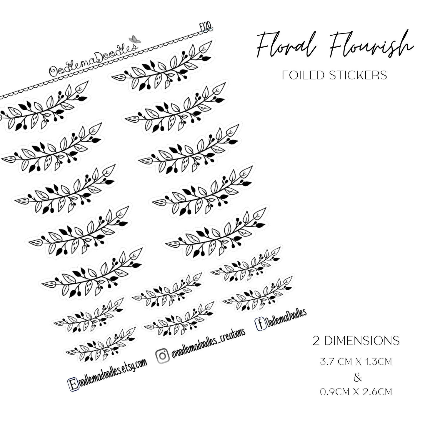 Foiled Floral Flourish