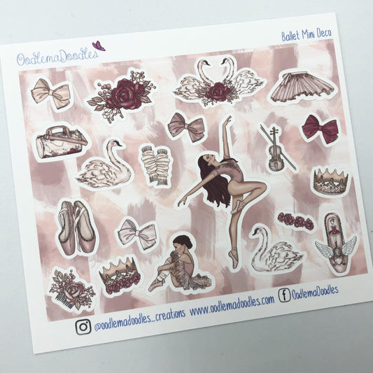 Ballet Mini Decorative Stickers - oodlemadoodles