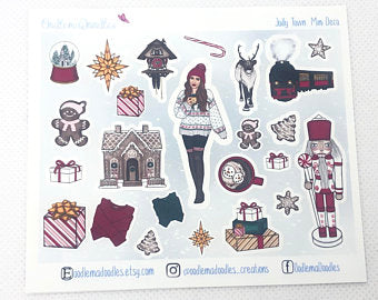Jolly Town - Decorative Stickers