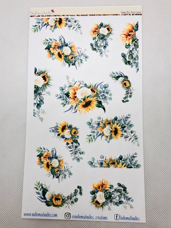 Sunny Bliss Large Decorative Stickers