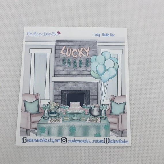 Lucky - Decorative Double Box Sticket