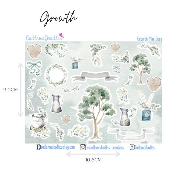 Growth Mini Decorative Stickers