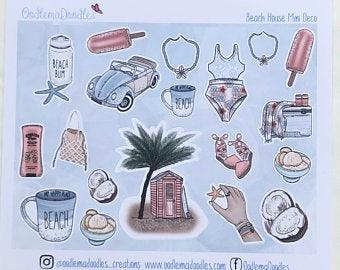 Beach House Mini Decorative Stickers - oodlemadoodles