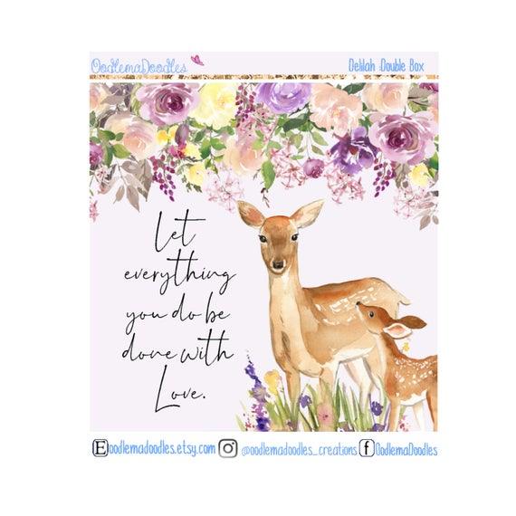 Delilah Decorative Double Box Sticker - oodlemadoodles