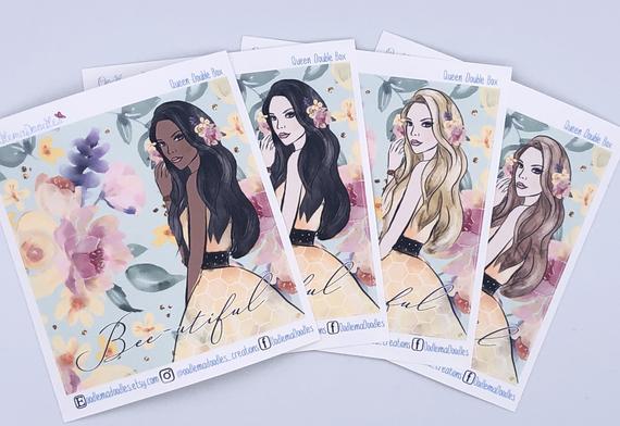 Queen - Decorative Double Box Sticket