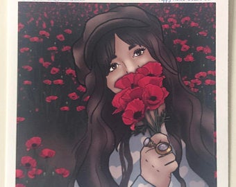 Poppy Fields - Decorative Double Box Sticket