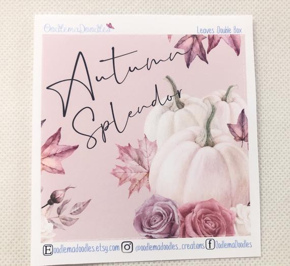 Leaves - Decorative Double Box Sticket