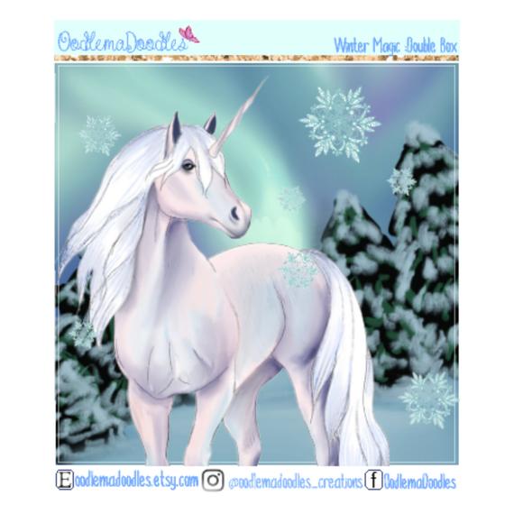 Winter Magic Decorative Double Box Sticker