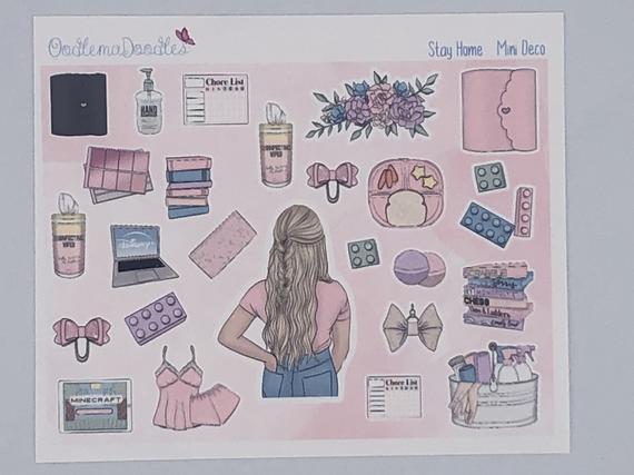 Stay Home - Decorative Stickers