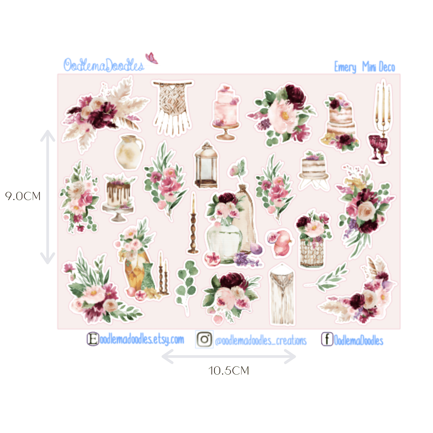 Emery Mini Decorative Stickers