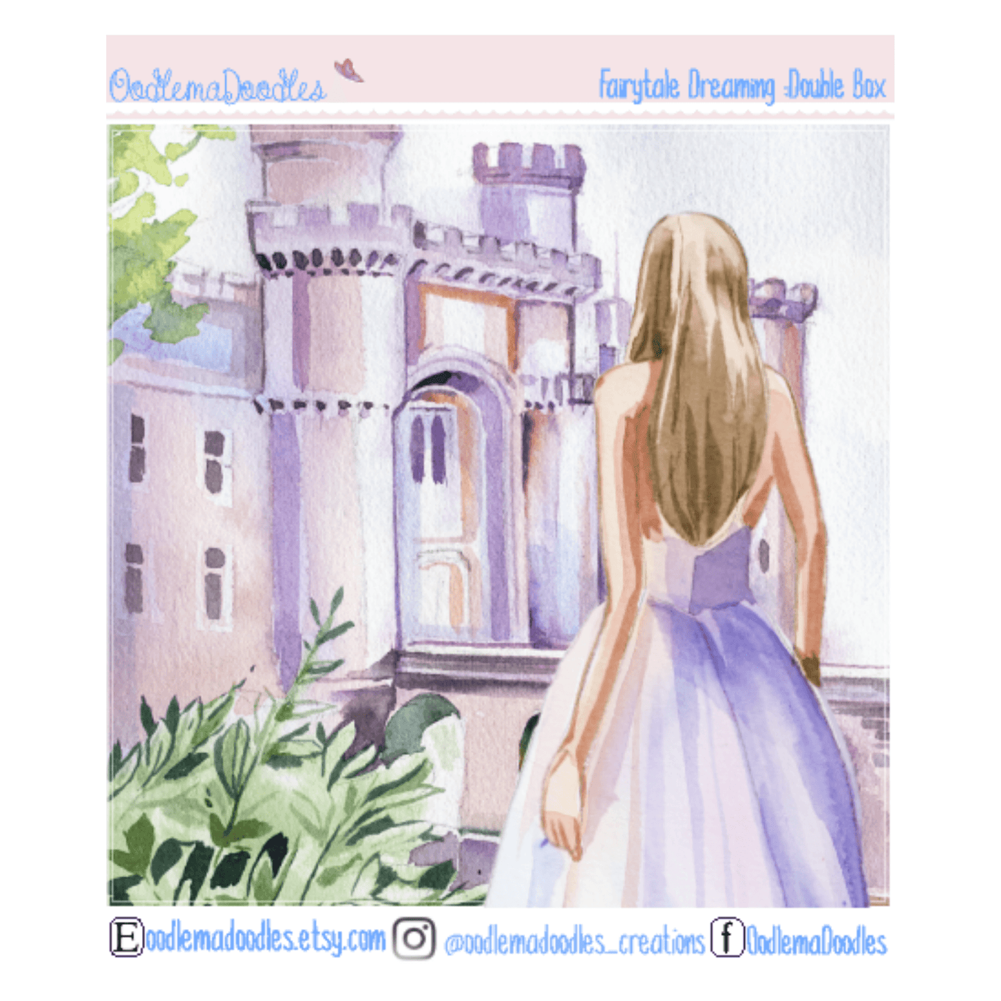 Fairytale Dreaming Decorative Double Box Sticker